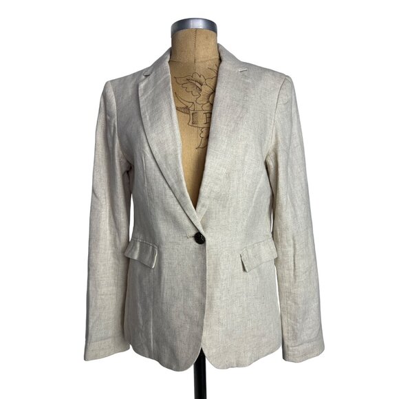 British Khaki Authentic Vintage Women's M Creme Blazer - Picture 1 of 10